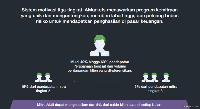 sistem akrual keuntungan multi-level di AMarkets Partners