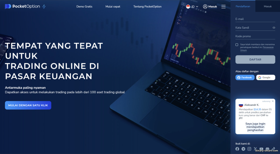 Situs web resmi broker opsi biner Pocket Option Situs web resmi broker opsi biner Pocket Option