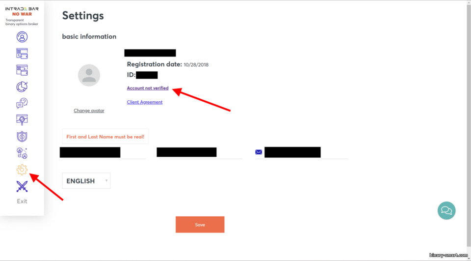 Memverifikasi akun Anda dengan broker Intrade Bar Memverifikasi akun Anda dengan broker Intrade Bar