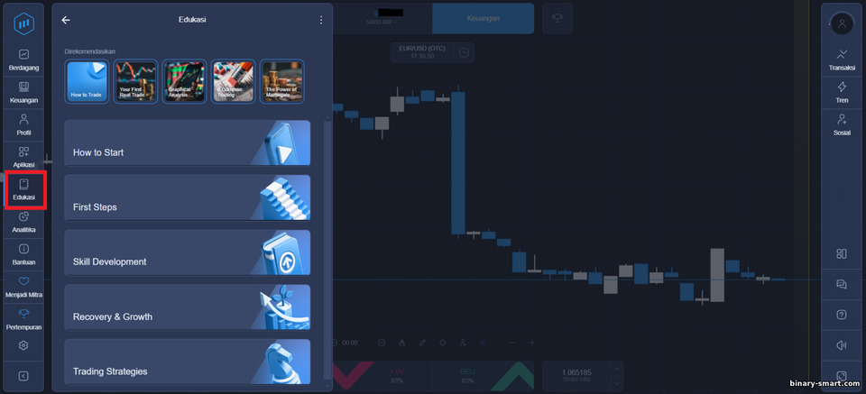 Pelatihan dan pengetahuan di broker opsi biner ExpertOption Pelatihan dan pengetahuan di broker opsi biner ExpertOption