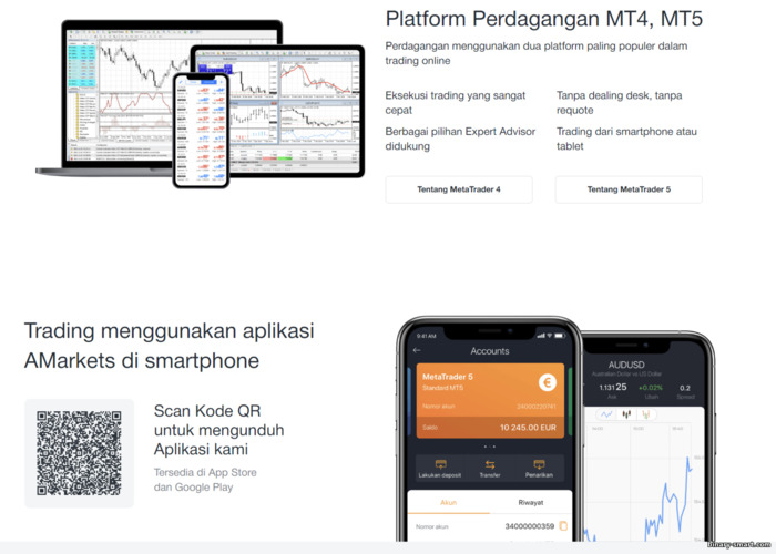 Platform perdagangan broker AMarkets