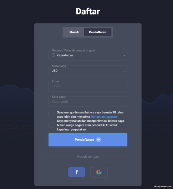 Mendaftarkan akun perdagangan dengan broker Quotex Mendaftarkan akun perdagangan dengan broker Quotex