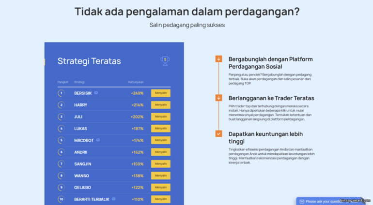 Salin perdagangan dengan broker opsi binran Finteria