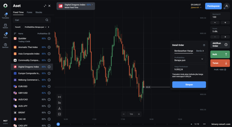 transaksi tertunda dengan broker OlympTrade