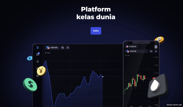 berdagang di platform perdagangan fungsional broker Binolla