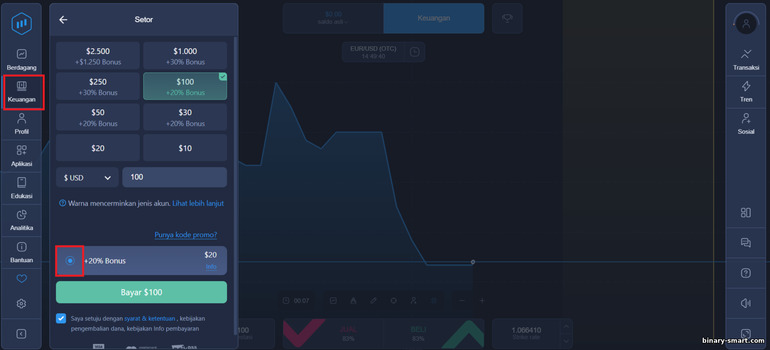 Jenis akun apa yang ada di broker opsi biner ExpertOption