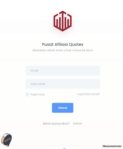 Mendaftar untuk Program Afiliasi Quotex