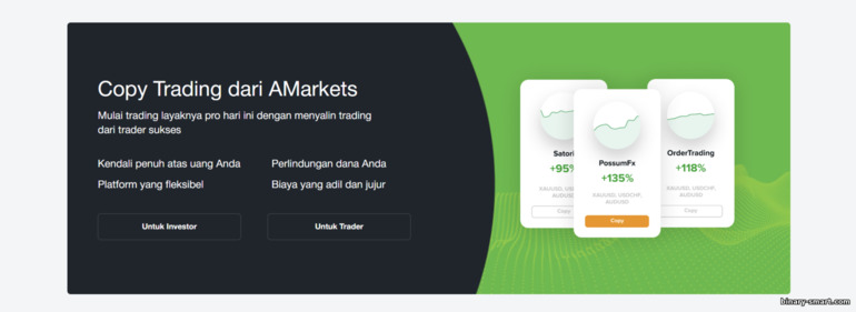 menyalin perdagangan dari broker AMarkets