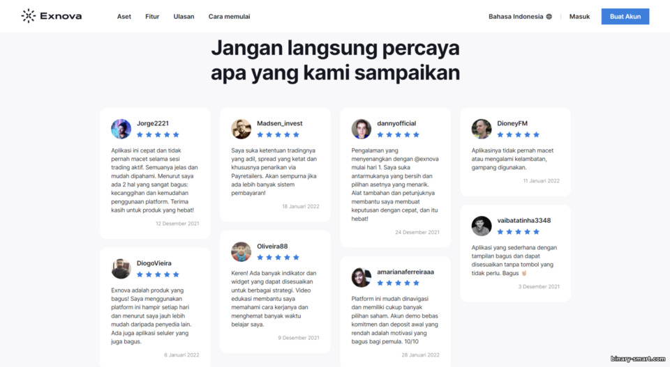 Umpan balik dari pedagang di broker Exnova Umpan balik dari pedagang di broker Exnova