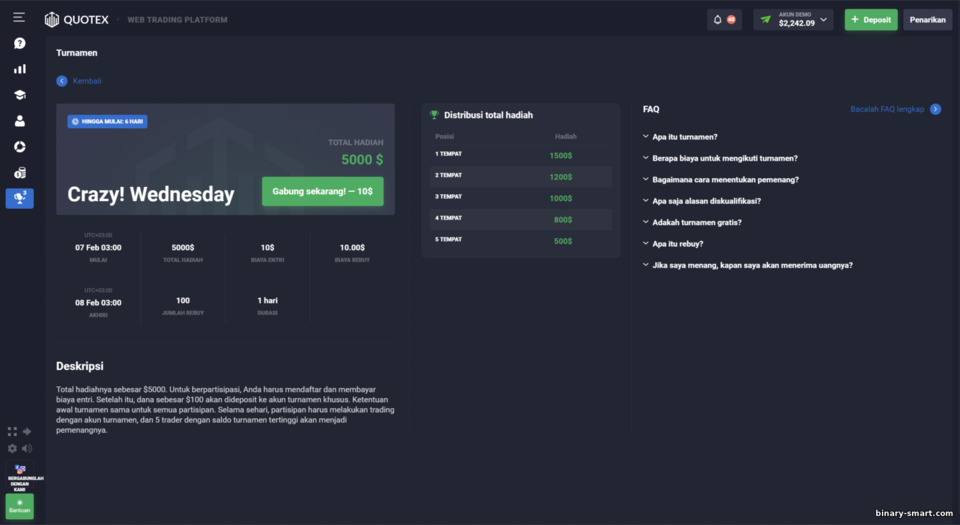 Partisipasi dan aturan turnamen di broker Quotex Partisipasi dan aturan turnamen di broker Quotex