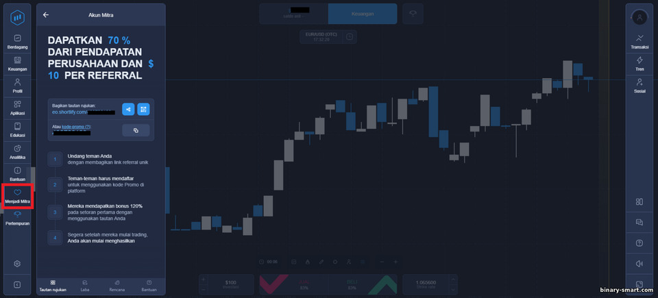 Program afiliasi dan pendapatan pasif pada broker opsi biner ExpertOption Program afiliasi dan pendapatan pasif pada broker opsi biner ExpertOption