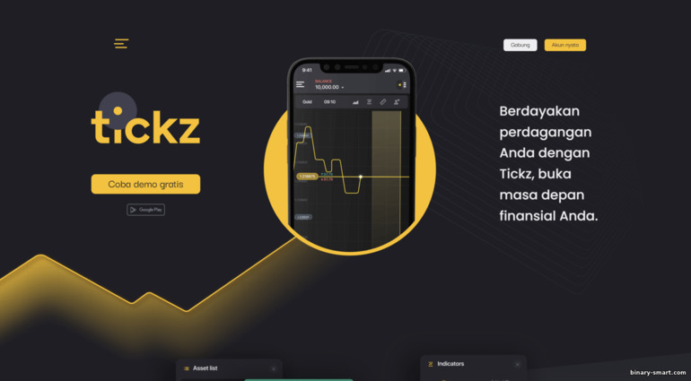 situs resmi broker Tickz