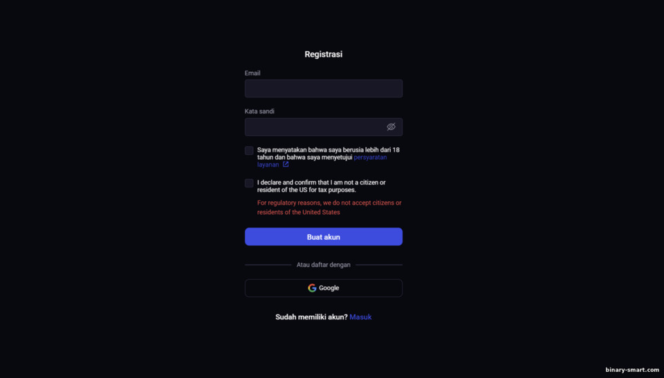 mendaftarkan akun perdagangan dengan broker Binolla mendaftarkan akun perdagangan dengan broker Binolla