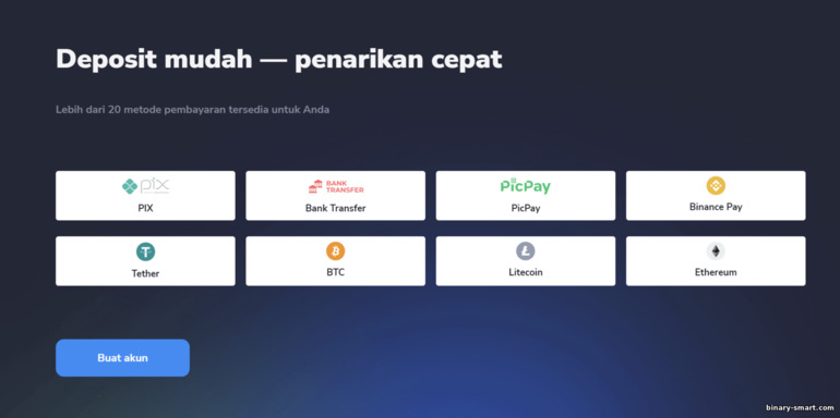 metode untuk mengisi dan menarik dana dari broker Stockity