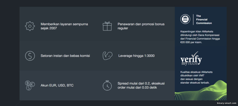 keuntungan dari broker Amarkets