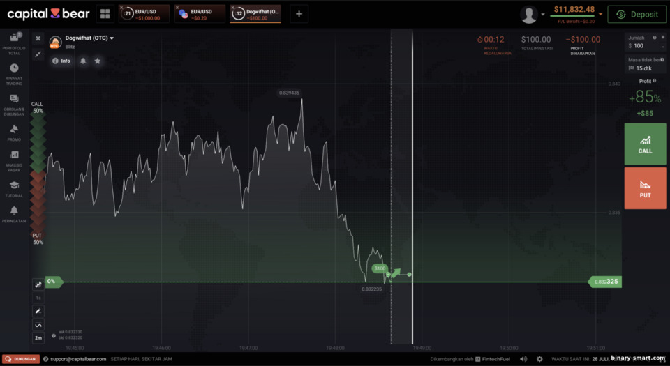 Opsi Blitz Capital Bear