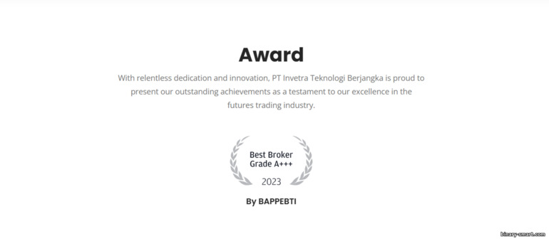 Penghargaan Broker Invetra Penghargaan Broker Invetra