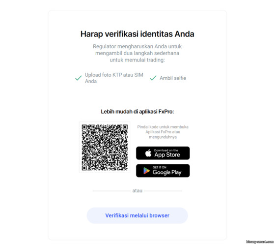 Verifikasi Akun FXPro