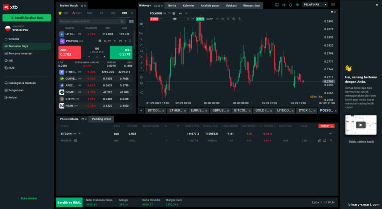 Platform trading XTB