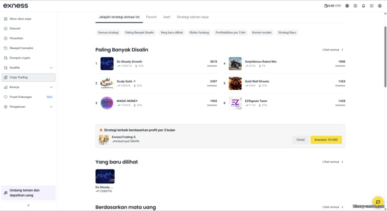 Copy Trading dengan Broker Exness Copy Trading dengan Broker Exness