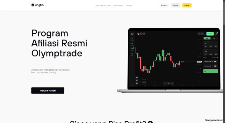 Program afiliasi broker Olymp Trade