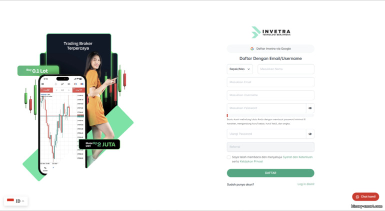 Formulir Pendaftaran Akun Trading Invetra Formulir Pendaftaran Akun Trading Invetra