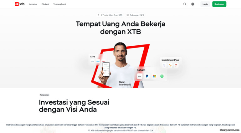 Situs resmi broker XTB