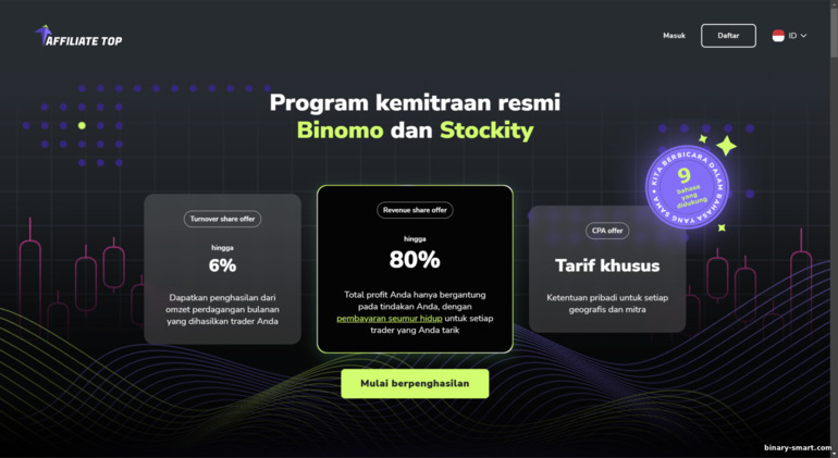 Situs program afiliasi Affiliate Top