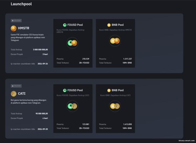 Fitur Launchpool Binance