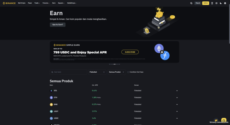 Program Binance Earn