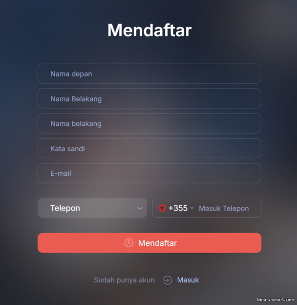 Formulir Pendaftaran di Finministry Formulir Pendaftaran di Finministry