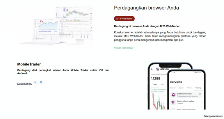Aplikasi Mobile dan WebTrader Instaforex Aplikasi Mobile dan WebTrader Instaforex