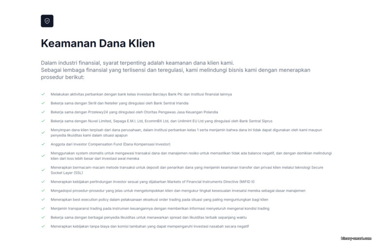 Perlindungan Dana Klien Broker XM Perlindungan Dana Klien Broker XM