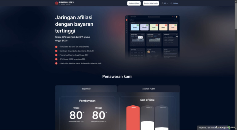 Situs jaringan afiliasi FinMinistry