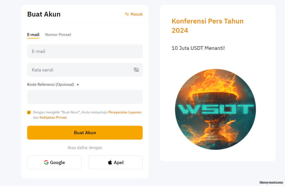Formulir Pendaftaran Akun ByBit Formulir Pendaftaran Akun ByBit