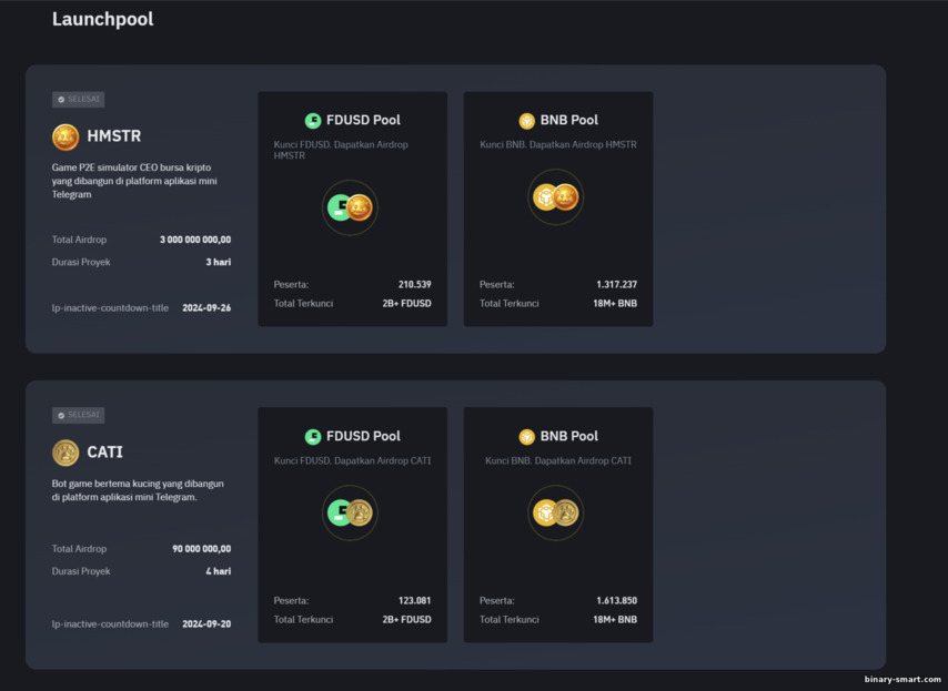 Fitur Launchpool Binance