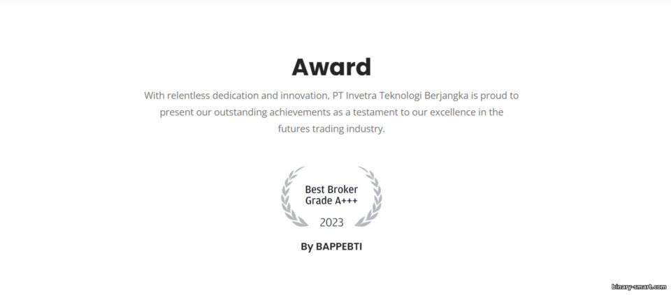 Penghargaan Broker Invetra Penghargaan Broker Invetra