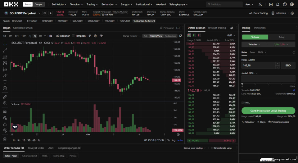 Platform Margin Trading di OKX