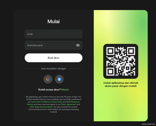 Formulir Pendaftaran Akun Doto Formulir Pendaftaran Akun Doto