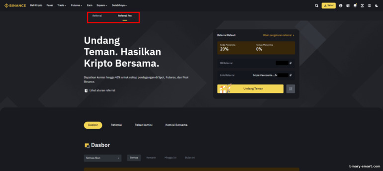 Program Referral Binance