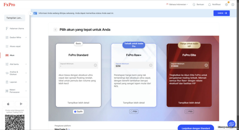 Tinjauan Akun Trading FXPro