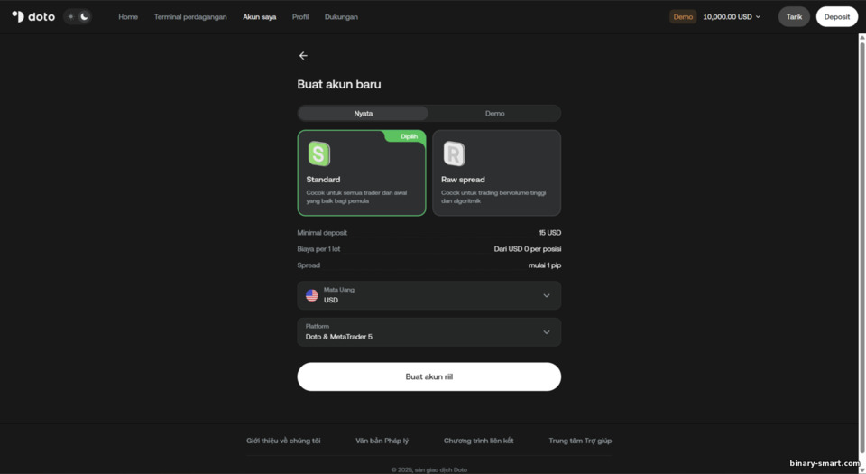 Membuka Akun Trading Doto Membuka Akun Trading Doto